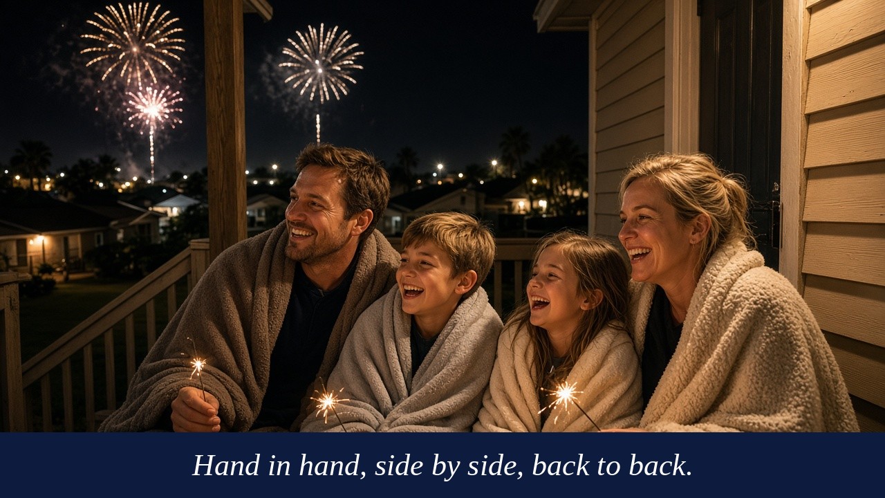 New Year's Porch