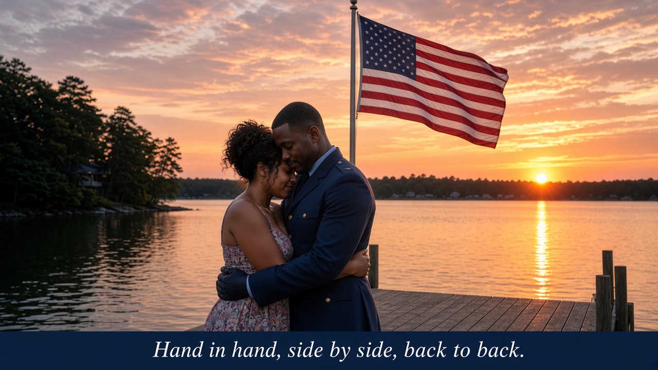 Dress Blues at Sunset